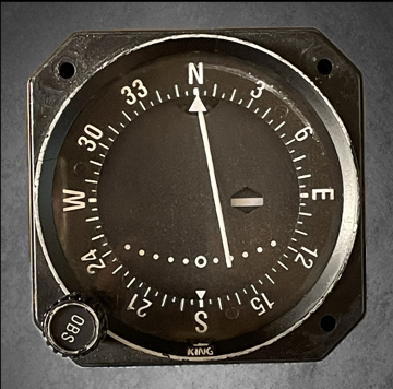 Vintage Navigation Compass Instrument KING
